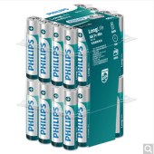 飞利浦(PHILIPS)7号电池碳性40粒塑料盒装 适用于键盘/门锁/剃须刀/玩具/遥控器/钟表/电子秤等七号LR03AAA
