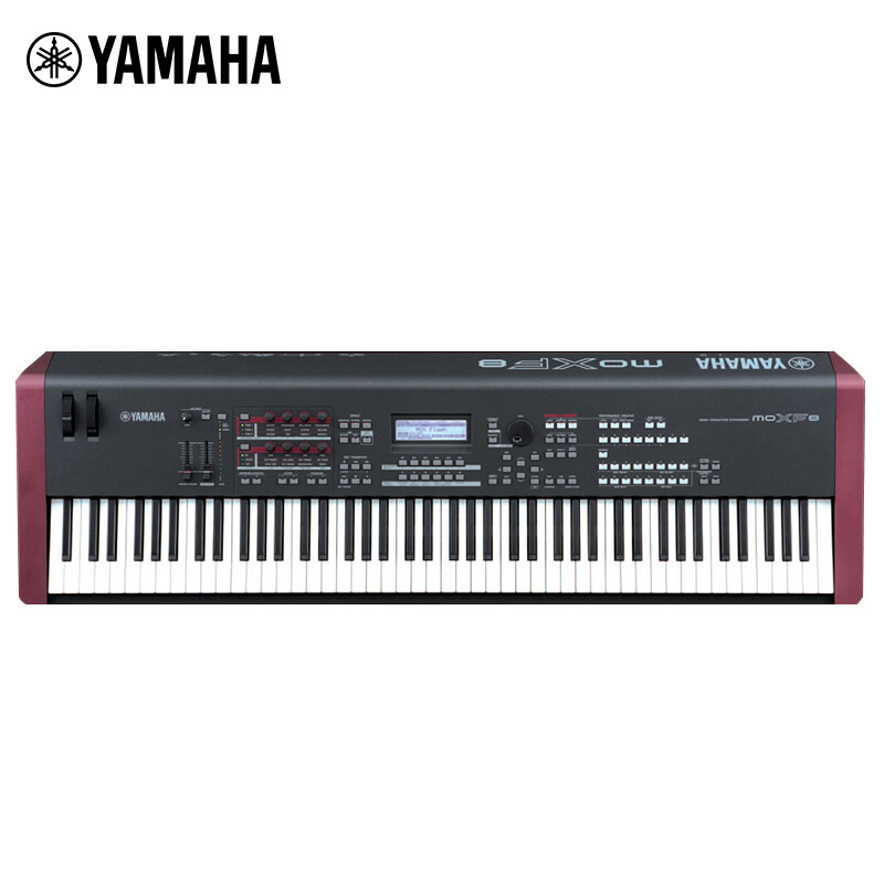 雅马哈（YAMAHA）MOXF8合成器 88键全配重键盘舞台MIDI编曲键盘电子琴+表演支架礼包 SKU： yykj-230928103517 