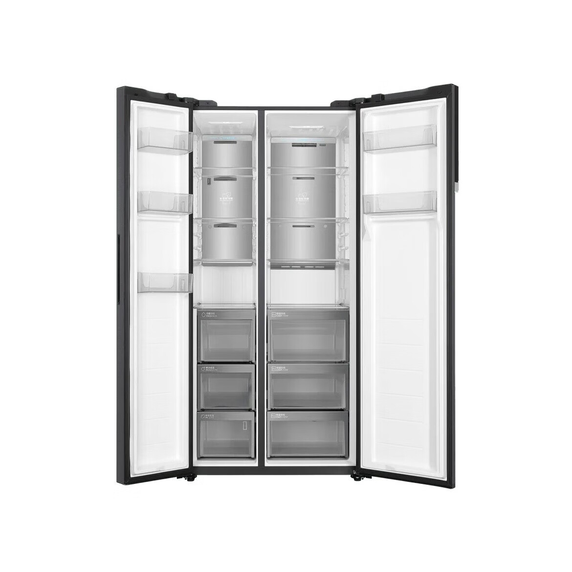 海尔625升全空间保鲜科技巨能冻一级能效双变频对开门家用大容量风冷